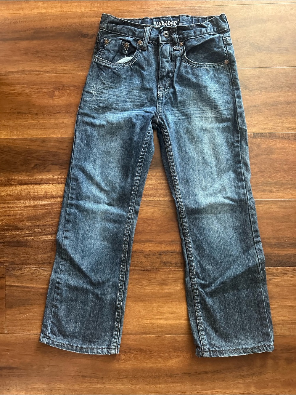 Flypaper Kids Straight-Leg Jeans - Blue Wash